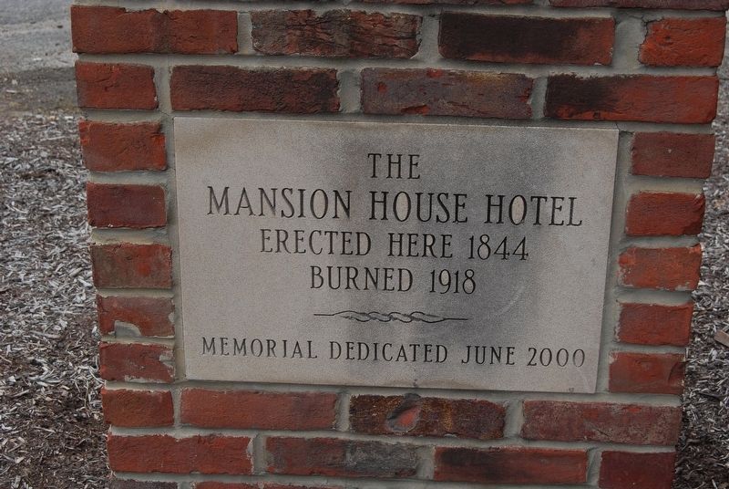 The Mansion House Hotel Marker. Click for full size. The Mansion House Hotel Marker image. Click for full size.
