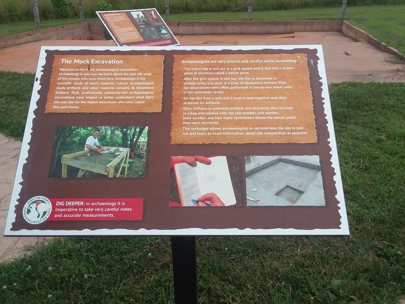 The Mock Excavation Marker. Click for full size. The Mock Excavation Marker image. Click for full size.