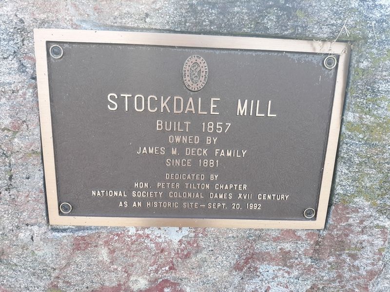 Stockdale Mill Marker image. Click for full size.