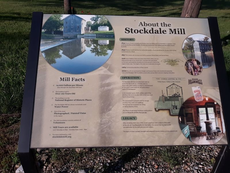About The Stockdale Mill Marker. Click for full size. About The Stockdale Mill Marker image. Click for full size.
