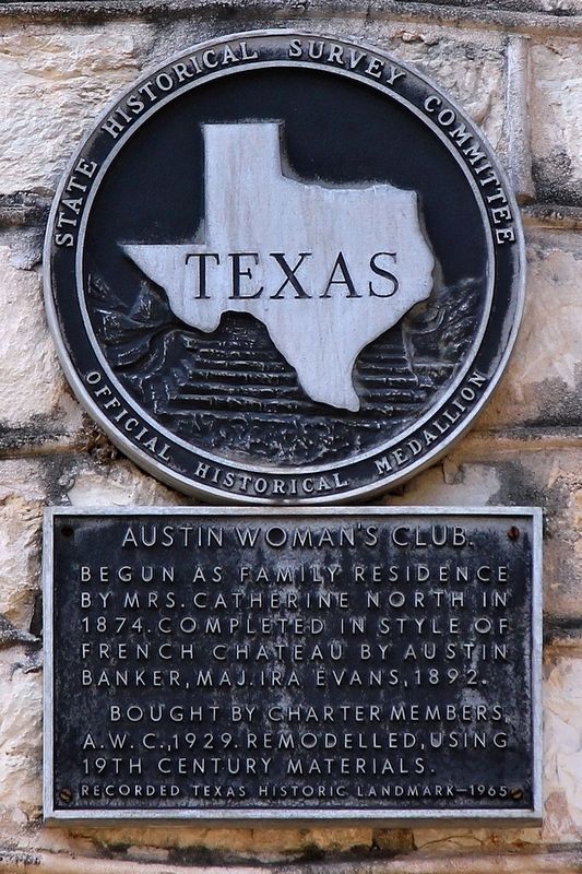 Austin Woman’s Club Marker. Click for full size. Austin Woman’s Club Marker image. Click for full size.