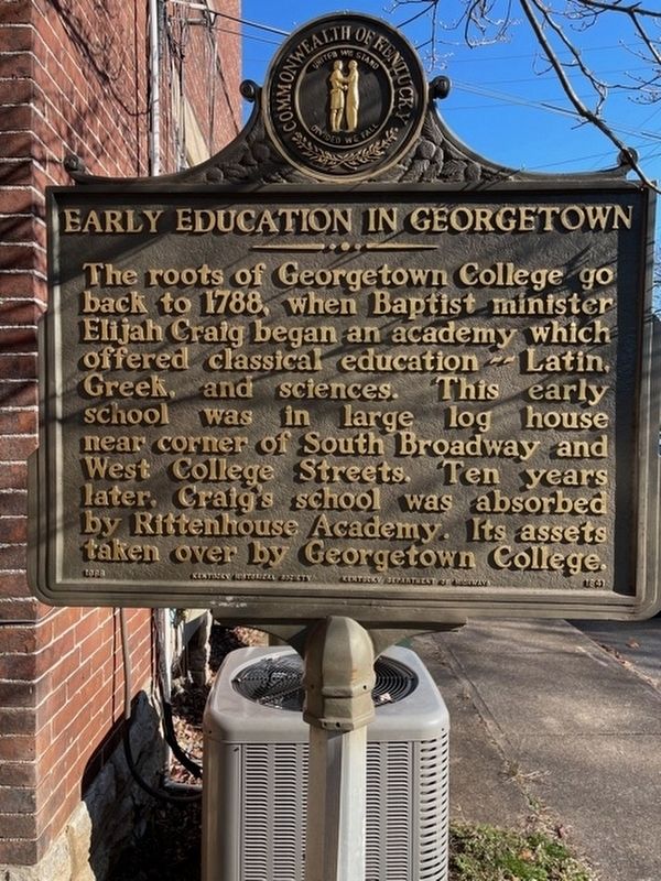 Early Education in Georgetown Marker. Click for full size. Early Education in Georgetown Marker image. Click for full size.