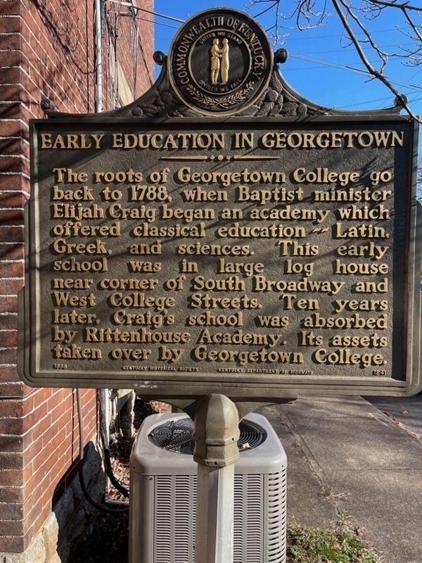 Early Education in Georgetown Marker image. Click for full size.