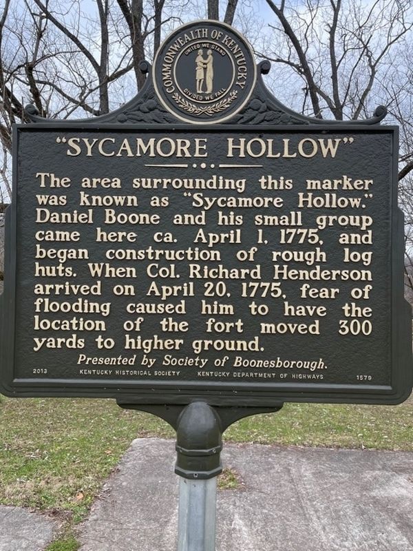 "Sycamore Hollow" Marker image. Click for full size.