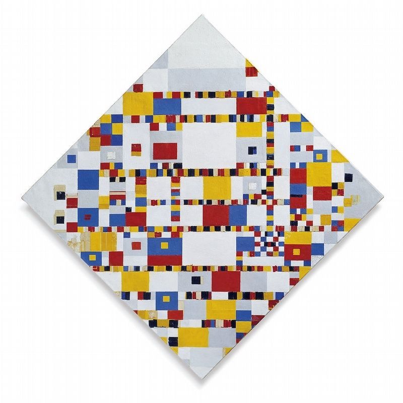 Piet Mondrian's "Victory Boogie Woogie" image. Click for full size.