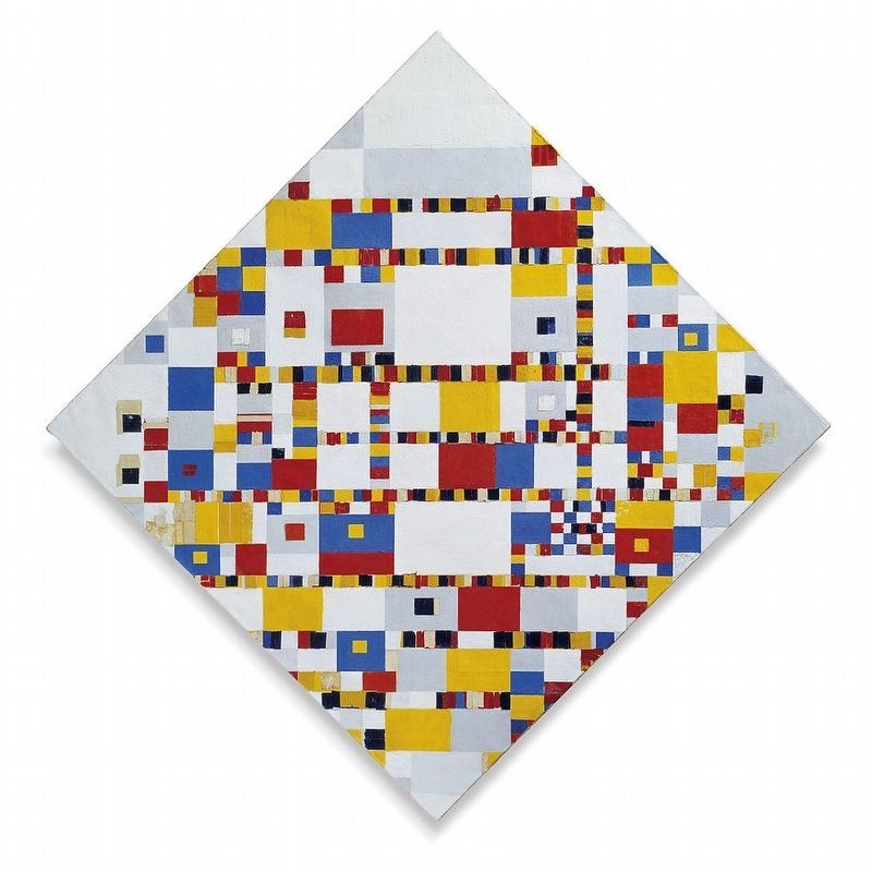 Piet Mondrian's "Victory Boogie Woogie". Click for full size. Piet Mondrian's "Victory Boogie Woogie" image. Click for full size.
