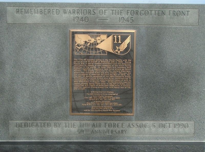 11th Air Force Marker image. Click for full size.
