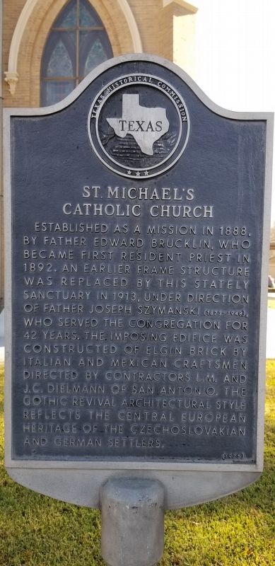 St. Michael’s Catholic Church Marker. Click for full size. St. Michael’s Catholic Church Marker image. Click for full size.