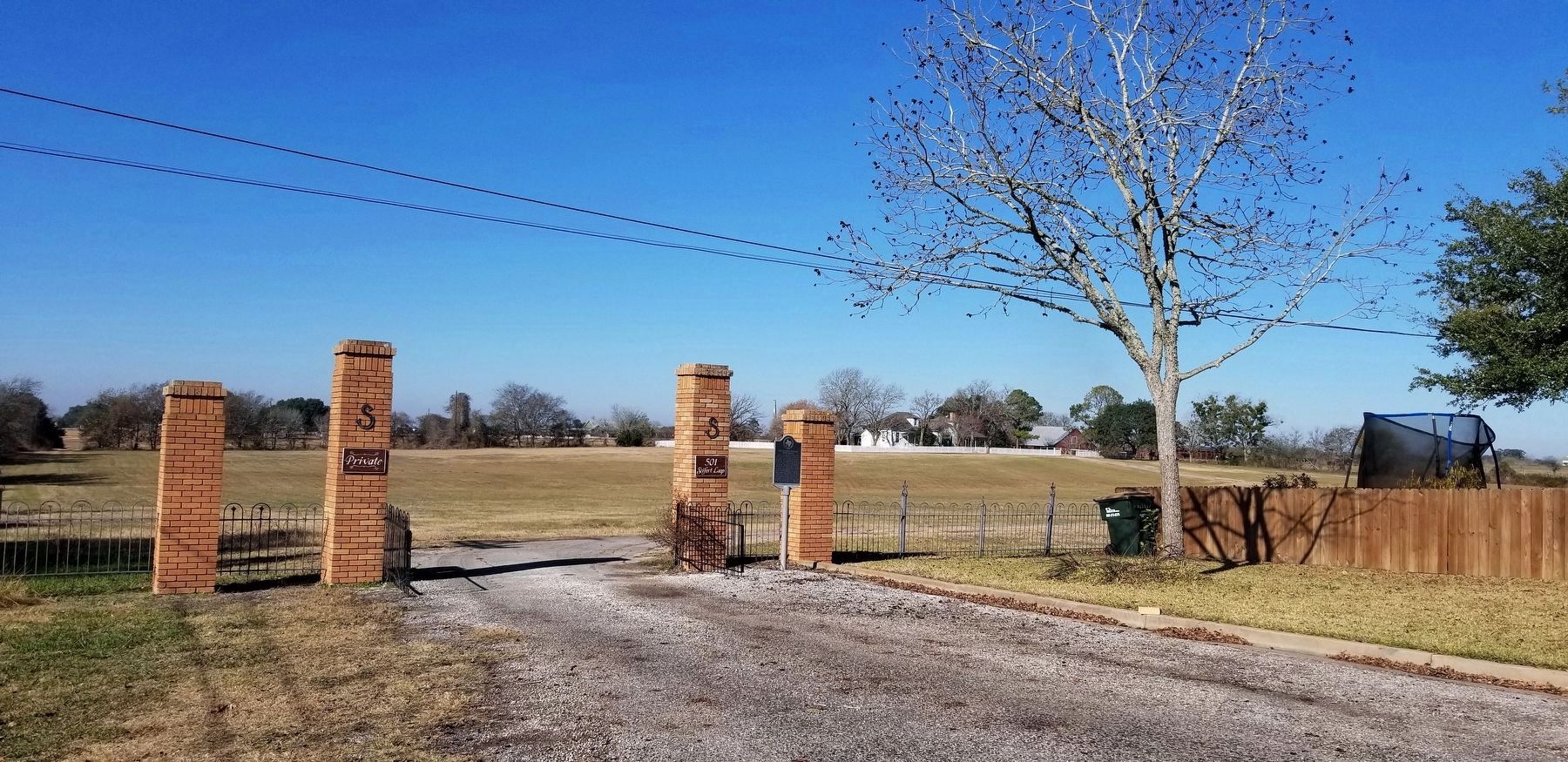 The Holman-Seifert Homestead Marker is located at the front entrance to the homestead image. Click for full size.