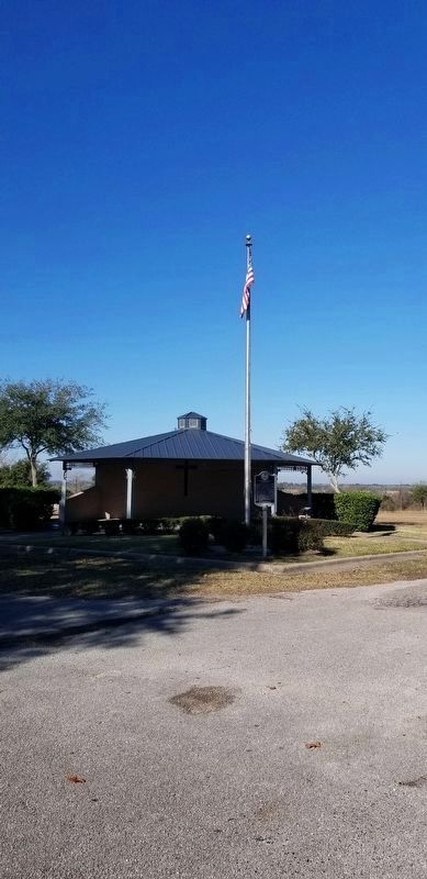 The Weimar Masonic Cemetery Marker is located next to the pavilion at the cemetery. Click for full size. The Weimar Masonic Cemetery Marker is located next to the pavilion at the cemetery image. Click for full size.