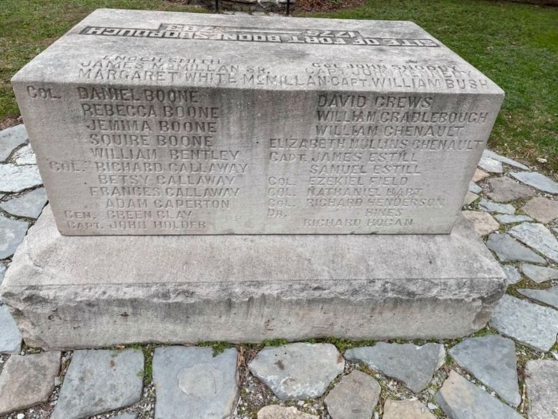 Back Side : Site of Fort Boonesbourgh 1775-1783 Marker. Click for full size. Back Side : Site of Fort Boonesbourgh 1775-1783 Marker image. Click for full size.