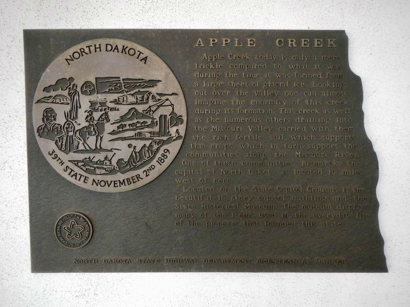 Apple Creek Marker. Click for full size. Apple Creek Marker image. Click for full size.