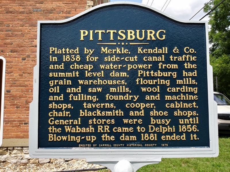 Pittsburg Marker. Click for full size. Pittsburg Marker image. Click for full size.