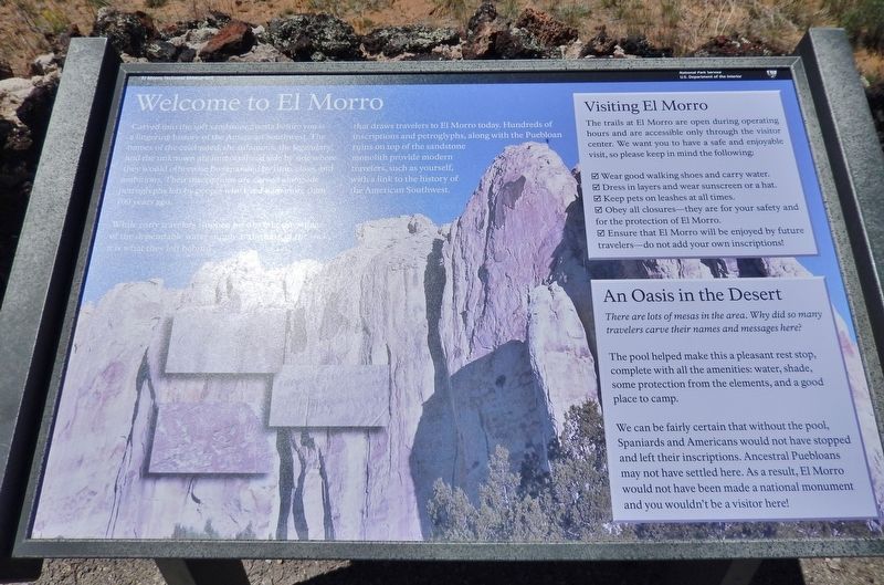 Welcome to El Morro Marker image. Click for full size.