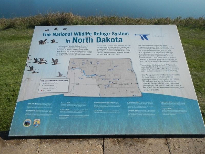 The National Wildlife Refuge System in North Dakota Marker image. Click for full size.