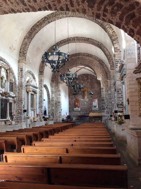 The interior of the Church of San Juan Bautista image. Click for full size.
