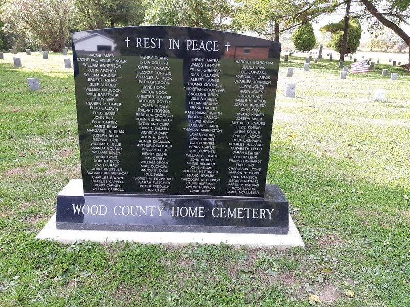 Wood County Home Cemetery image. Click for full size.