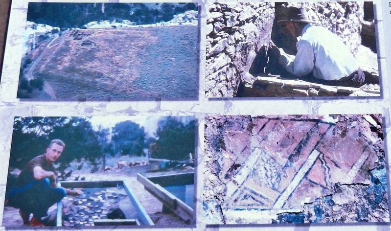 Marker detail: 1954 Excavation Photos image. Click for full size.