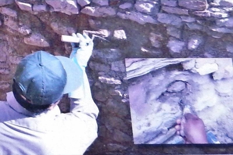 Marker detail: Natural Mud Mortar image. Click for full size.