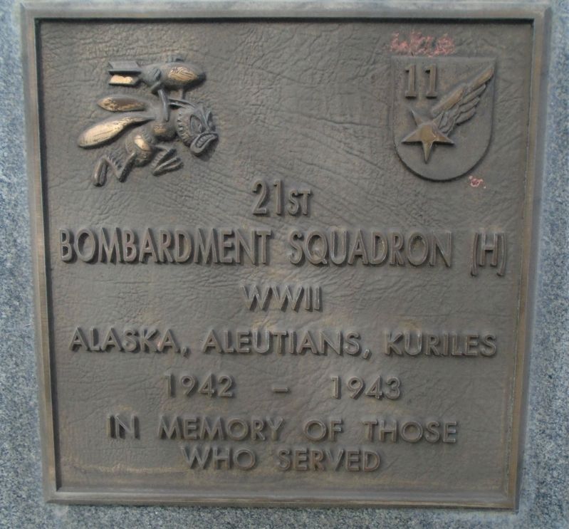 21st Bombardment Squadron (H) Marker image. Click for full size.
