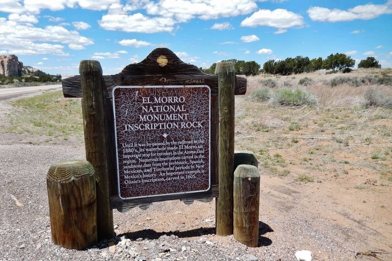 El Morro National Monument Inscription Rock Marker image. Click for full size.