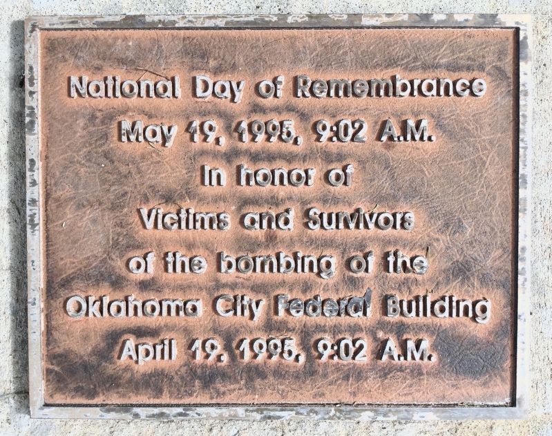 National Day of Remembrance Marker image. Click for full size.