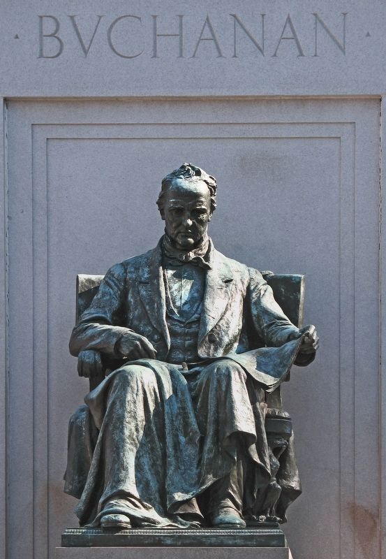 James Buchanan Statue<br>by Hans Schuler<br>in Meridian Hill Park,<br>Washington D.C. image. Click for full size.