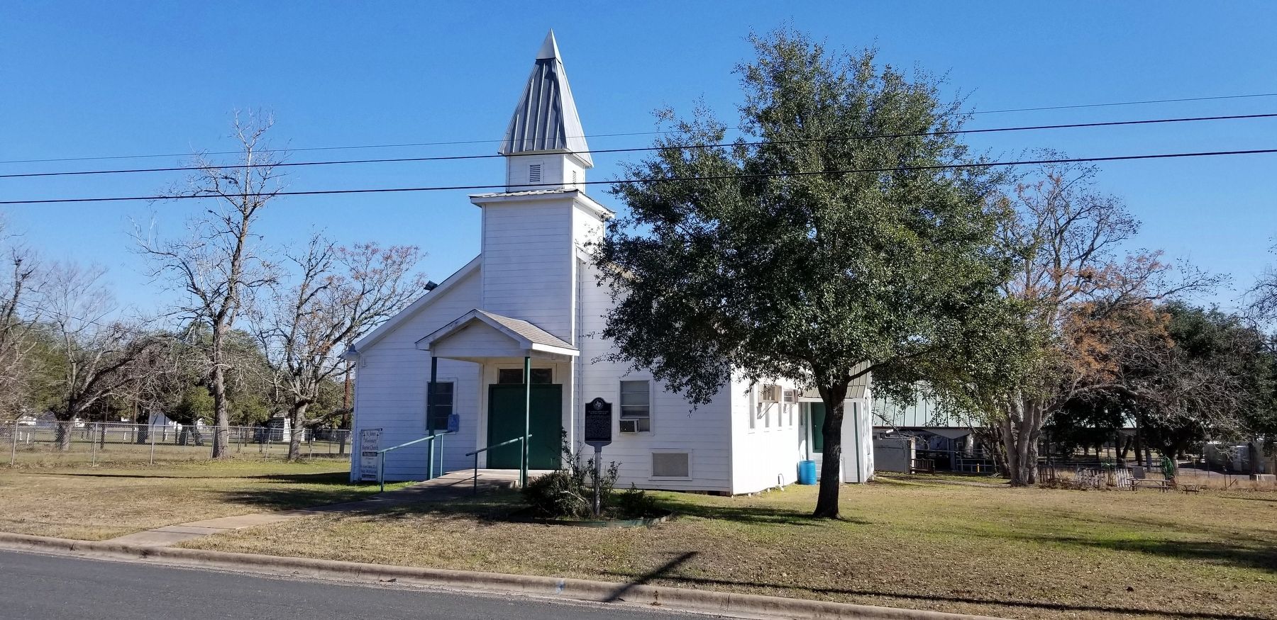 The view of the St. James Missionary Baptist Church from the street image. Click for full size.