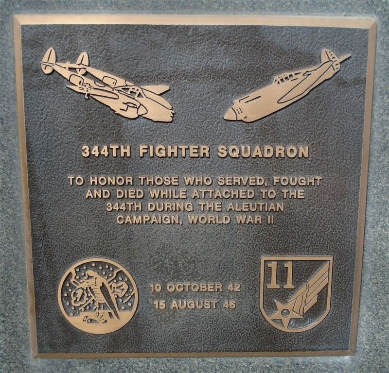 344th Fighter Squadron Marker image. Click for full size.