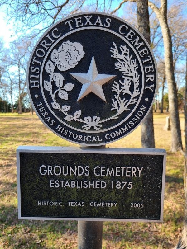 Grounds Cemetery Marker image. Click for full size.