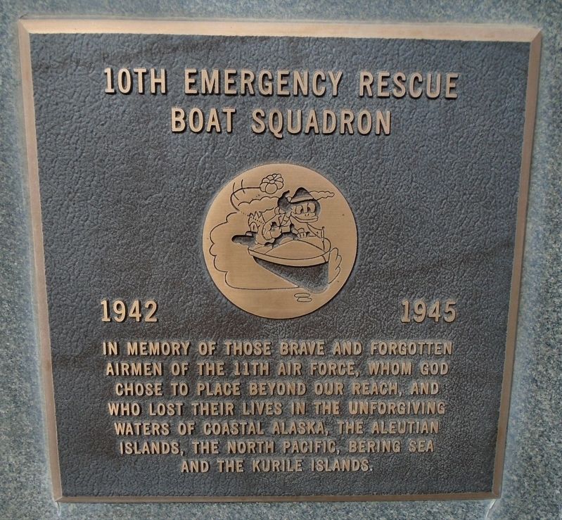 10th Emergency Rescue Boat Squadron Marker. Click for full size. 10th Emergency Rescue Boat Squadron Marker image. Click for full size.