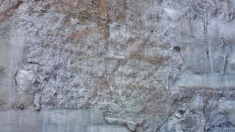 One of Many Spanish Expedition-era El Morro Inscriptions image. Click for full size.