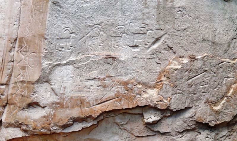 One of Many El Morro Petroglyphs image. Click for full size.