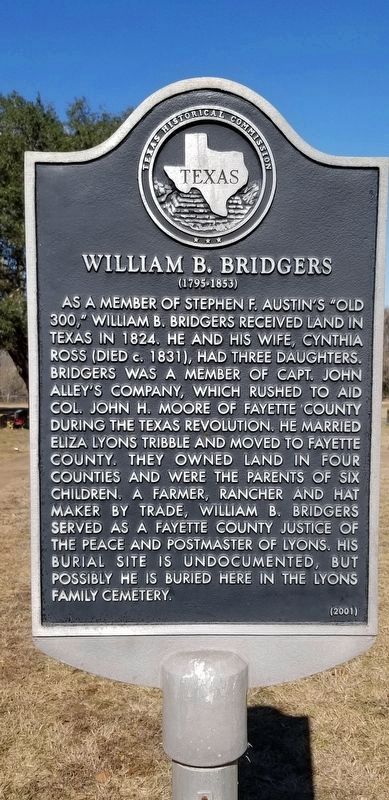 William B. Bridgers Marker image. Click for full size.