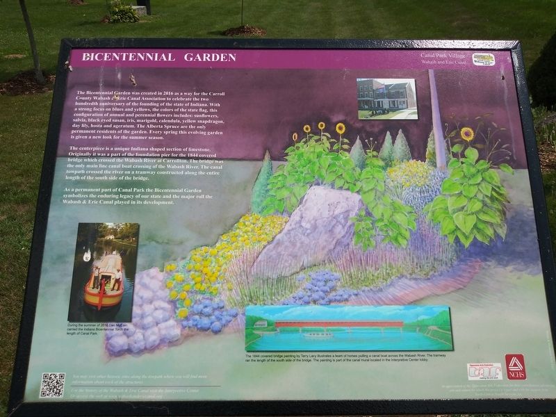 Bicentennial Garden Marker image. Click for full size.