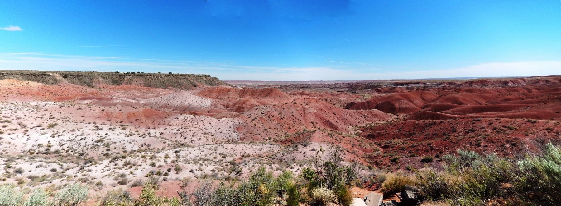 Painted Desert (<i>looking north from marker</i>)</center> image. Click for full size.
