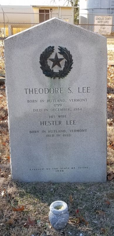 Theodore S. Lee Marker image. Click for full size.