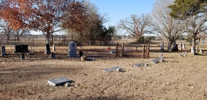 A view of the Cemetery and Marker image. Click for full size.