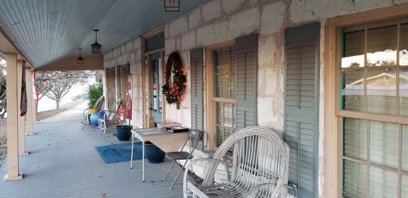 The Schmidtke-Callahan House Marker is partially covered up by the holiday wreath. Click for full size. The Schmidtke-Callahan House Marker is partially covered up by the holiday wreath image. Click for full size.
