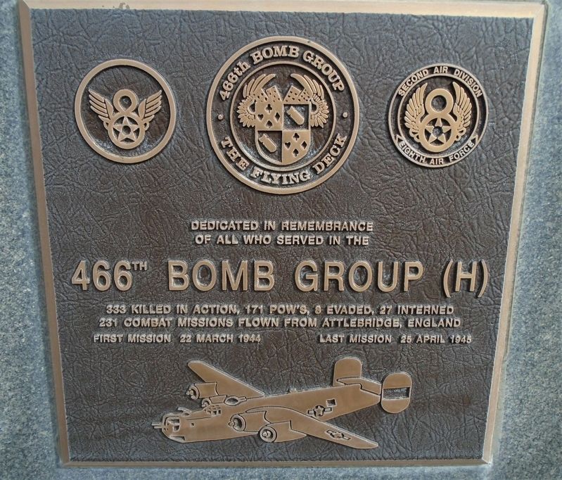 466<sup>th</sup> Bomb Group (H) Marker image. Click for full size.