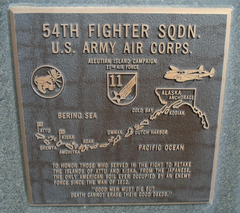 54th Fighter Squadron Marker image. Click for full size.