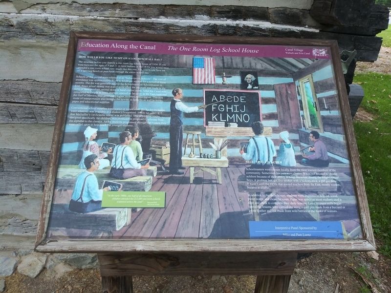 Education Along The Canal Marker image. Click for full size.
