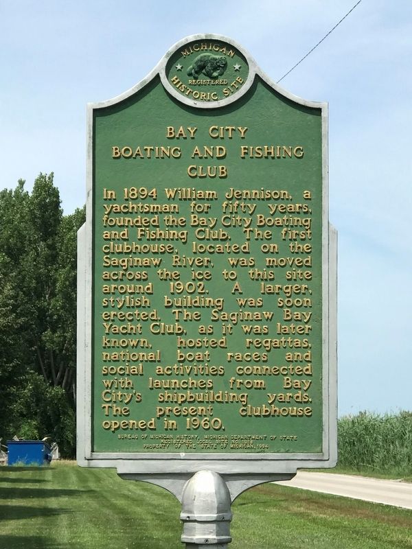 Bay City Boating and Fishing Club Marker image. Click for full size.