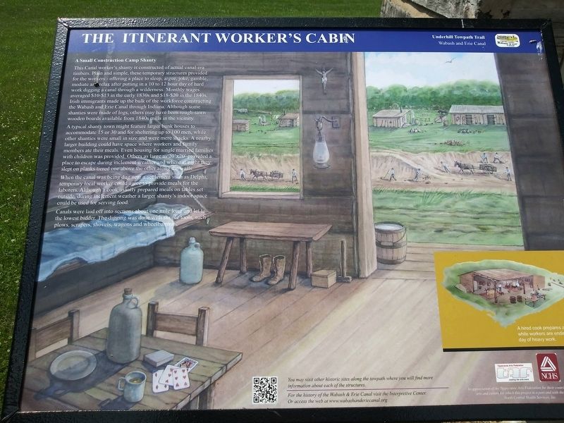 The Itinerant Worker's Cabin Marker image. Click for full size.