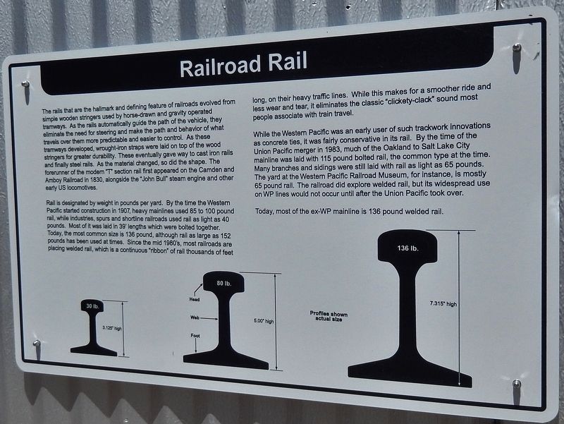 Railroad Rail Marker image. Click for full size.