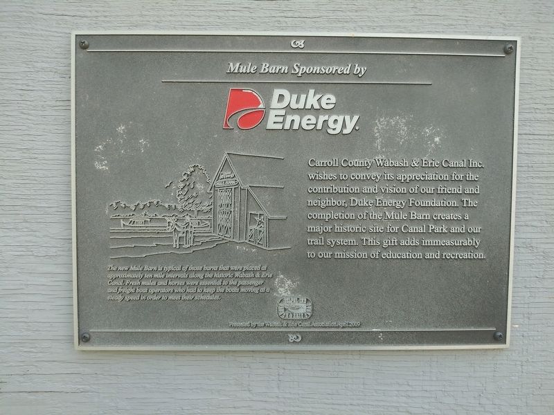 Mule Barn Marker. Click for full size. Mule Barn Marker image. Click for full size.