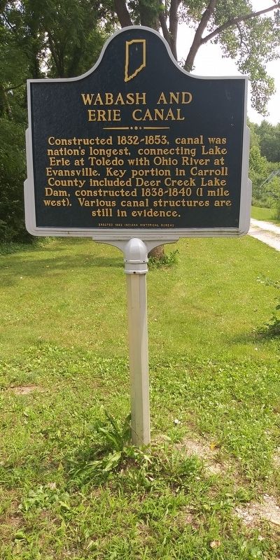 Wabash And Erie Canal Marker image. Click for full size.