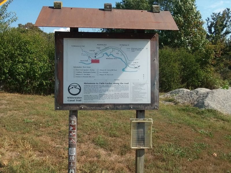 Metamora to Twin Locks: along the trail Marker image. Click for full size.