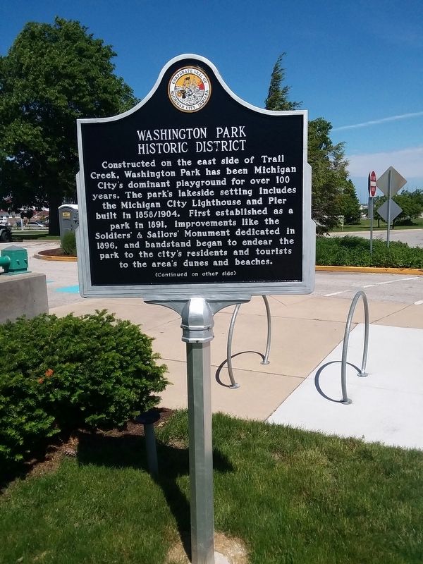 Washington Park Historic District Marker. Click for full size. Washington Park Historic District Marker image. Click for full size.