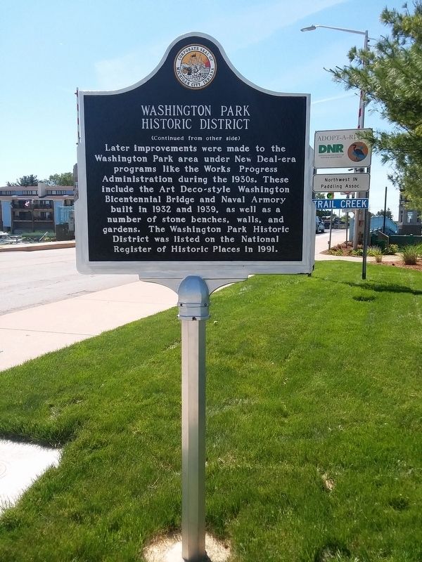 Washington Park Historic District Marker. Click for full size. Washington Park Historic District Marker image. Click for full size.